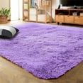 thumbnail image 1 of Noahas Soft Fluffy Area Rug Modern Shaggy Bedroom Rugs for Kids Room Nursery Rug Floor Carpets, 3'x 5',Purple, 1 of 7