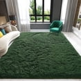 thumbnail image 1 of Noahas Soft Fluffy Area Rug for Living Room Bedroom Shaggy Accent Carpets for Kids Girls Rooms,4'x 6',Deep Green, 1 of 8