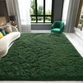 thumbnail image 1 of Noahas Soft Fluffy Area Rug for Living Room Bedroom Shaggy Accent Carpets for Kids Girls Rooms,5'x 8',Deep Green, 1 of 8