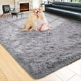 thumbnail image 1 of Noahas Soft Fluffy Area Rug for Living Room Bedroom Shaggy Accent Carpets for Kids Girls Rooms,8'x10',Gray, 1 of 6