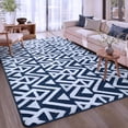 thumbnail image 1 of Noahas Soft Low Pile Rug Modern Area Rugs for Bedroom Living Room,Suitable for Boys Girls Teenagers and Adults with Super Soft Touch , Blue , 7' x 10', 1 of 8