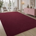 thumbnail image 1 of Noahas Soft Low Pile Rug Modern Area Rugs for Bedroom Living Room,Suitable for Boys Girls Teenagers and Adults with Super Soft Touch , Burgundy Red , 5' x 8', 1 of 8