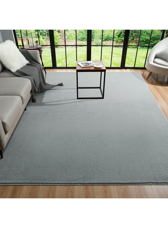 Noahas Soft Low Pile Rug Modern Area Rugs for Bedroom Living Room,Suitable for Boys Girls Teenagers and Adults with Super Soft Touch , Gray , 4' x 6'