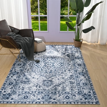 Nourison Aloha Indoor/Outdoor Blue/Grey 5'3