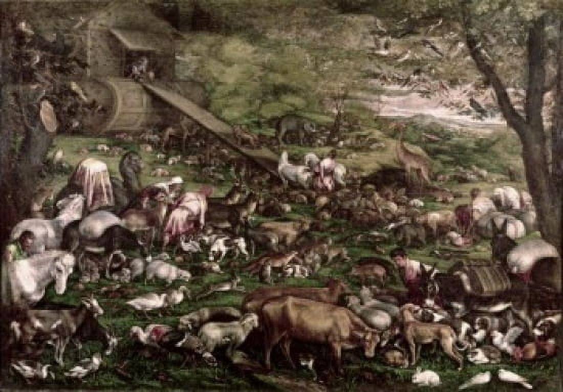 Noahs Ark Francesco Bassano I (ca1475-1539 Italian) Palazzo Ducale Venice Italy Canvas Art - Francesco Bassano (18 x 24)
