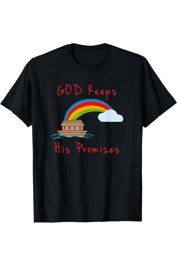 Noahs Ark God Keeps His Promises Cute Religious T-Shirt