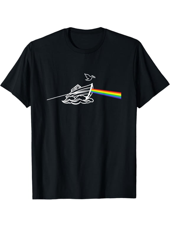 Noahs Ark I Noah Guy Christ Rainbow Music T-Shirt