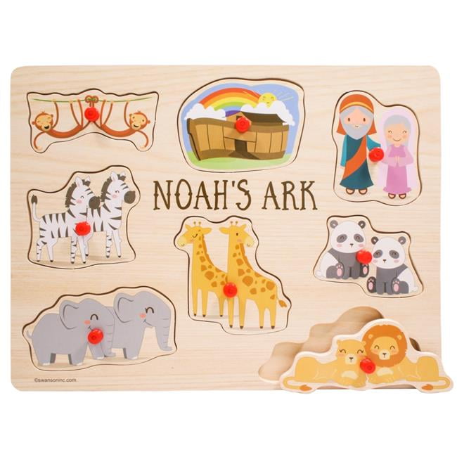 Noahs Ark Peg Puzzle - 8 Piece - Walmart.com