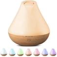 thumbnail image 1 of Noahstrong 100ml Essential Oil Diffuser, Woodgrain Aromatherapy Oil Diffuser Ultrasound Humidifier, Timer Setting Waterless Auto Shut-off for Room Bedroom Home Office Car, 1 of 7