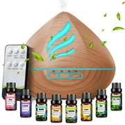 Noahstrong 500ml Essential Oil Diffuser, Flying Wings Shape Aromatherapy Diffusers Humidifier, Waterless Auto Shut-off for Large Room Bedroom Home Office