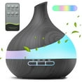thumbnail image 1 of Noahstrong 550ml Essential Oil Diffuser, Upgraded Oil Diffuser for Large Room, Cool Mist Humidifier Air Diffuser with Remote Control 4 Timer Setting 14 Color Lights Waterless Auto Shut-Off, 1 of 9