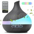 thumbnail image 1 of Noahstrong 550ml Essential Oil Diffuser, Upgraded Oil Diffuser for Large Room, Cool Mist Humidifier Air Diffuser with Remote Control 4 Timer Setting 14 Color Lights Waterless Auto Shut-Off, 1 of 9