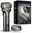 thumbnail image 1 of Noahstrong Men's Electric Razor with Trimmer – IPX7 Waterproof Foil Shaver for Wet & Dry Use, Dual-Blade Beard Trimmer with LED Display/Non-Slip Metal Handle/Travel Lock/Fast Charging, 1 of 8