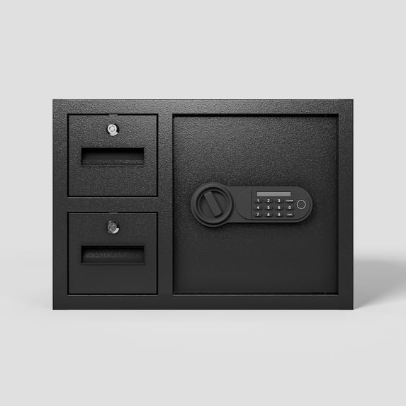 Noaman 1.85 Cu.ft Steel Security Safe with Electronic Lock, Anti-Pry Design for Home/Office