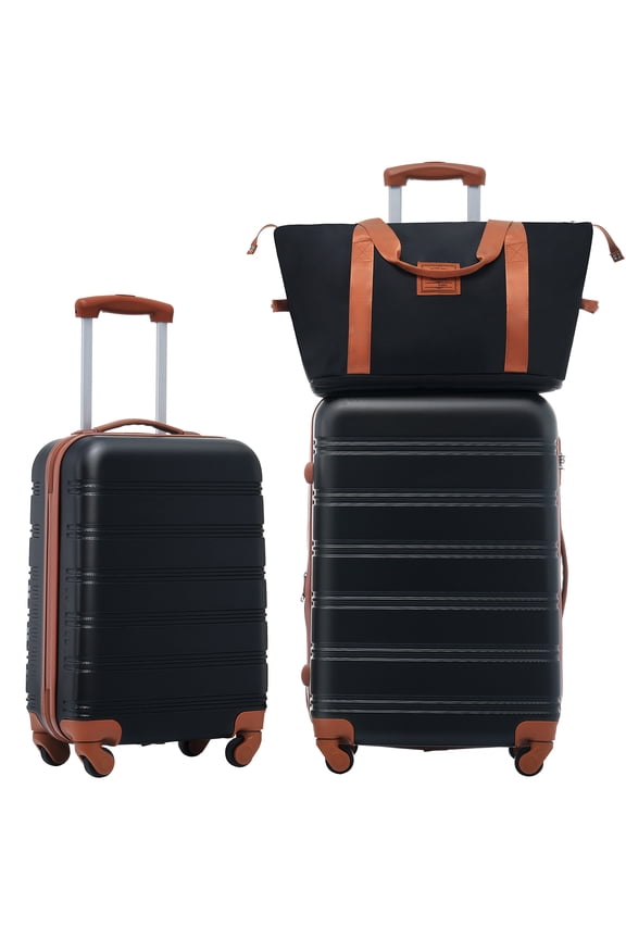 2-Piece Hardshell Spinner Luggage Set with TSA Lock 20"+24"