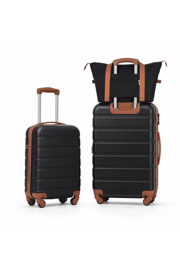 2-Piece Hardshell Spinner Luggage Set with TSA Lock 20"+24"