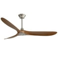 thumbnail image 1 of Noaman 60 Inch Outdoor Ceiling Fan Without Light, 3 ABS Blades, Smart APP Control, Brushed Nickel Finish, for Patio Living Room, 1 of 8