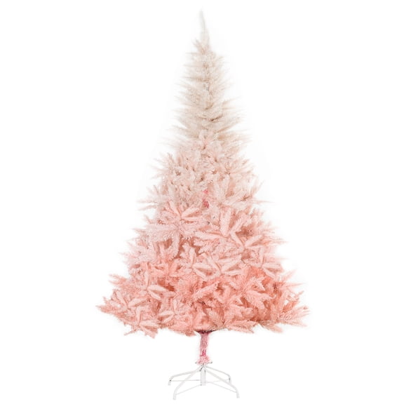 Noaman 6ft Unlit Pink Artificial Christmas Tree with 800 Tips