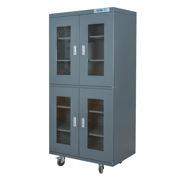 Noaman Electronic Dry Cabinet 870L, Low Humidity Storage Cabinet with 1%-10% RH Control, Grey Steel Dry Box for SMT Elements, ICs, Drugs & Precision Instruments