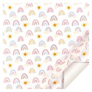 Noarlalf Birthday Decorations Valentine'S Day Wrapping Paper Colorful Gift Rainbow Dot Love Wrapping Paper Holiday Party Gift Love Heart Paper Birthday Gifts for Women 51*3*3