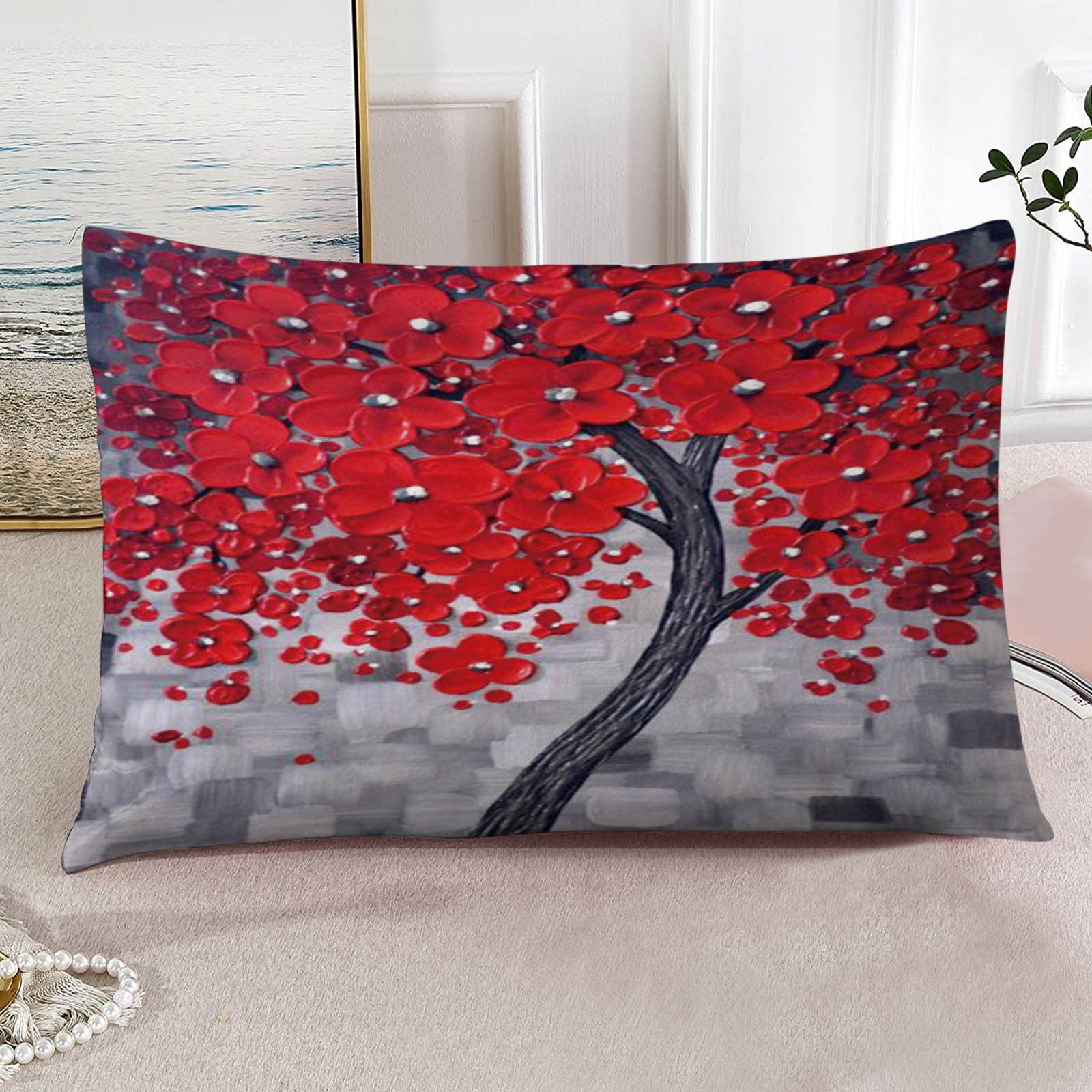 Noarlalf Body Pillow Case Rectangle Pillow Cover Cushion Case Toss