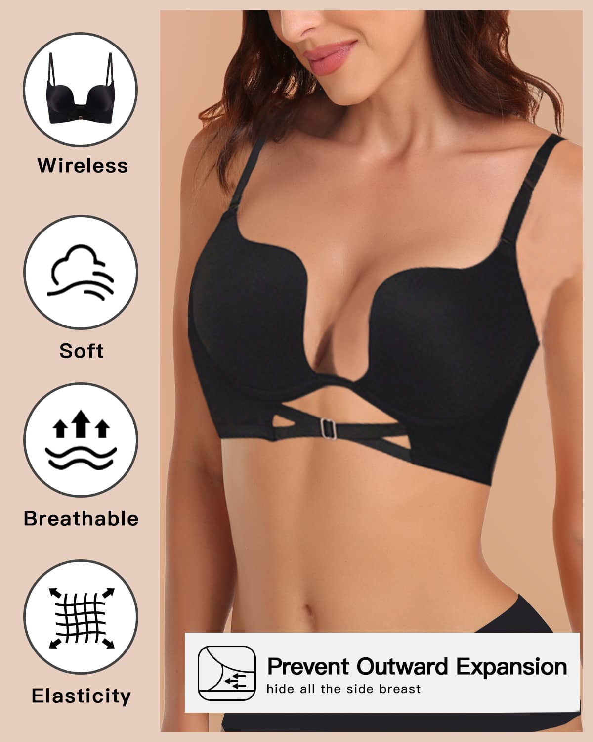 noarlalf bras for women women's t shirt bra with push up padded