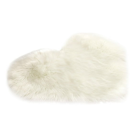 Noarlalf Easter Decorations Wool Imitation Sheepskin Rugs Fur Non Slip Bedroom Shaggy Carpet Mats Bedroom Furniture 40*30*2