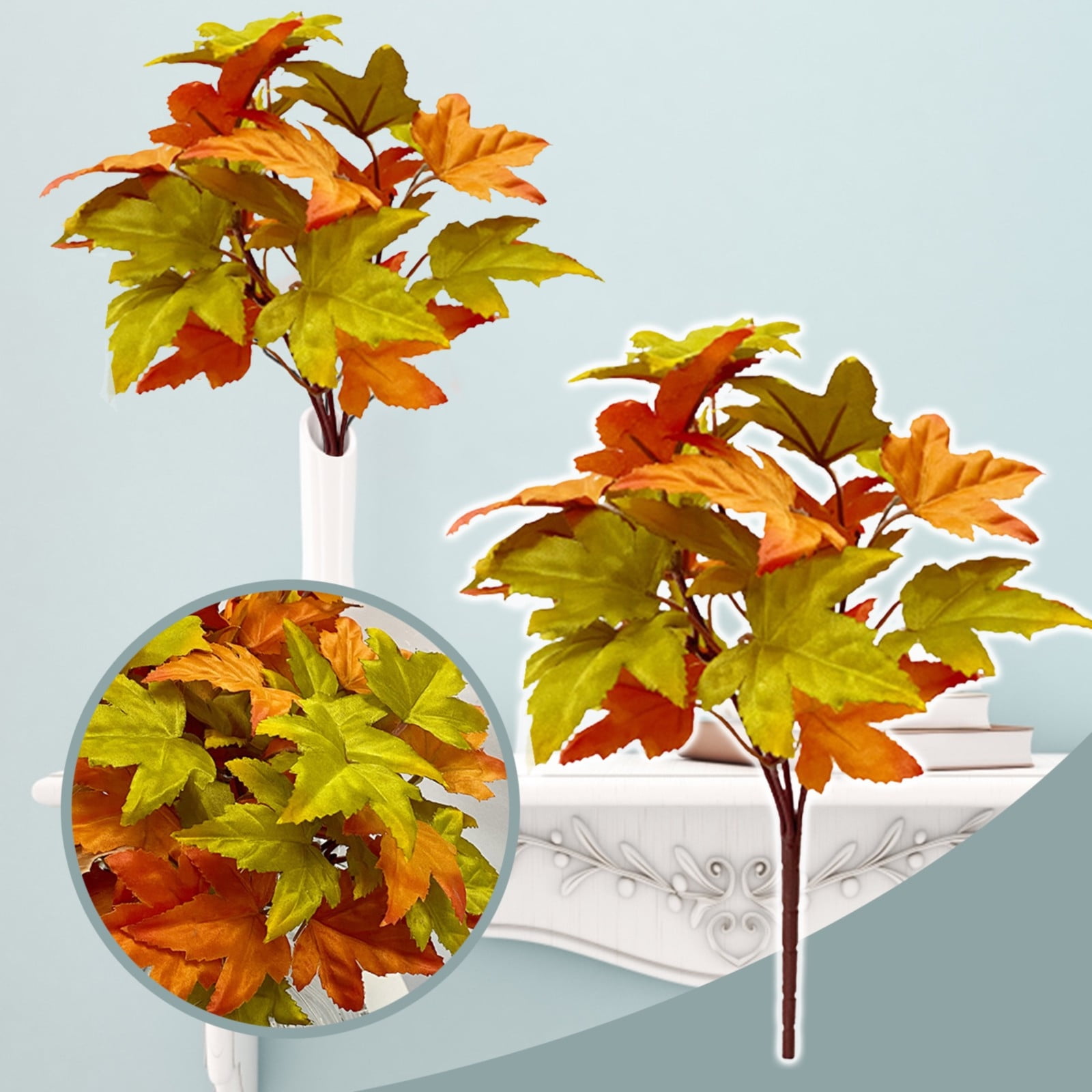 Noarlalf Flowers Maple Leaf Bundle Thanksgiving Home Decoration Green noarlalf-flowers-maple-leaf-bundle-thanksgiving-home-decoration-green