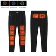 Noarlalf Heated Pants for Men Men's Heated Bottoms Men's Usb Heated Warm Pant Heated Underwear Warm Pant for Cold Weather Black L