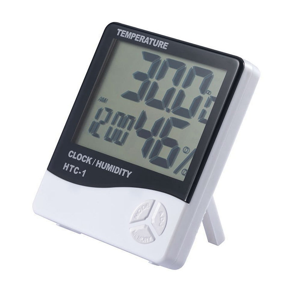 9 In 1 Digital Thermometer Hygrometer Outdoor Alarm Clock Home