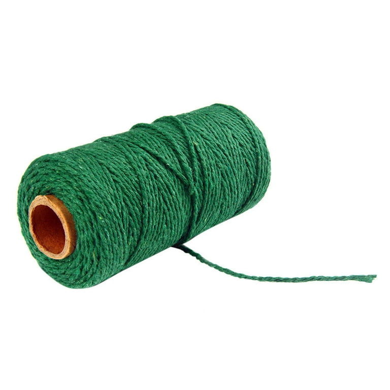 Noarlalf Knitting Supplies 100M Cotton Crafts Rope Long/100Yard Cord String  Macrame Home Textiles Crochet Yarn for Crocheting 10*10*4