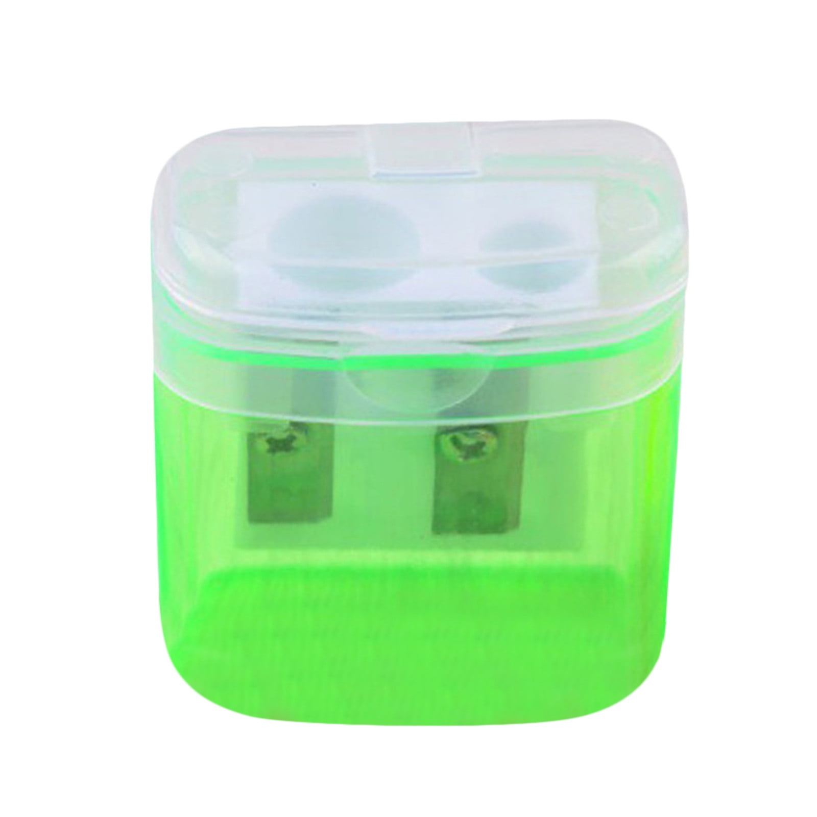 Noarlalf Pencil Sharpeners Twohole Pencil Sharpener, Rotating Planer  Sharpener, Student Stationery Pencil Sharpeners Manual Colored Pencil  Sharpener