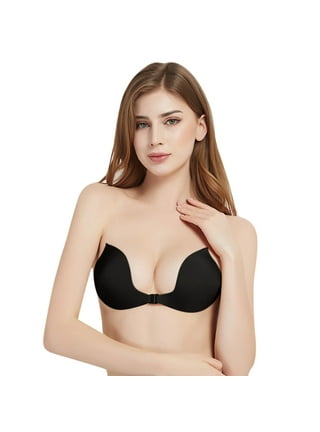 BODY404 Adhesive Bra Invisible Sticky Strapless Push up Backless Reusable  Silicone Covering Nipple Bras 