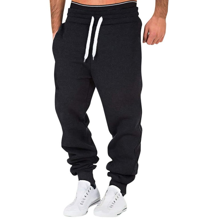 Black joggers white drawstring new arrivals