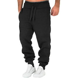 Baocc Joggers for Men Mens Autumn and Winter High Street Fashion Leisure Loose Sports Running Solid Color Lace up Pants Sweater Pants Trousers Sweatpants Mens Sweatpants Black 3XL Walmart