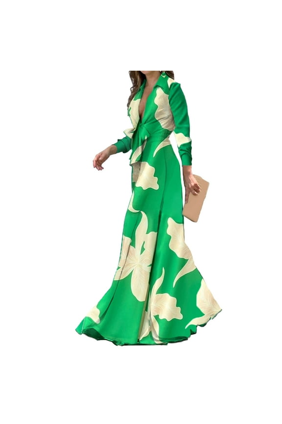 Womens Dresses, Women High Waist Long Sleeve Deep V Neck Light French Long Big Swing Dress, Women'S Formal Dresses, Party Dress, Wedding Guest Dresses For Women