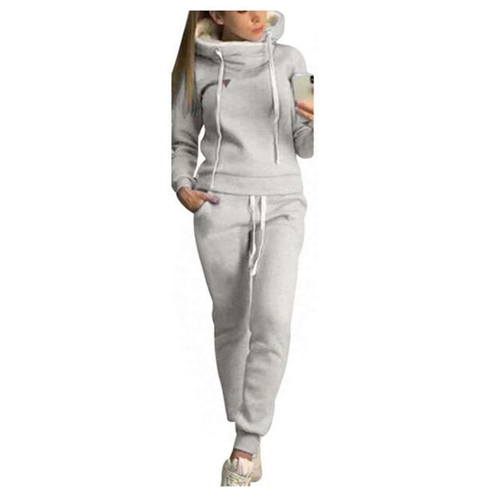 Noarlalf Workout Sets for Women Womens Sweatsuits 2 Piece Set Fleece