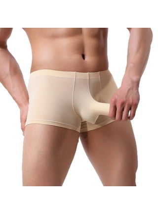 wanyng men's underpants ice silk breathable thin and comfortable pants underwear  thermal underwear for men multi pack mens latex underwear 