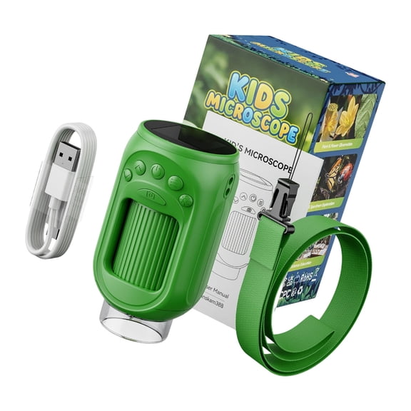 NoavLife 2MP Kids Digital Microscope with 1.54in Display for Science Learning Use - Electronic Accessory