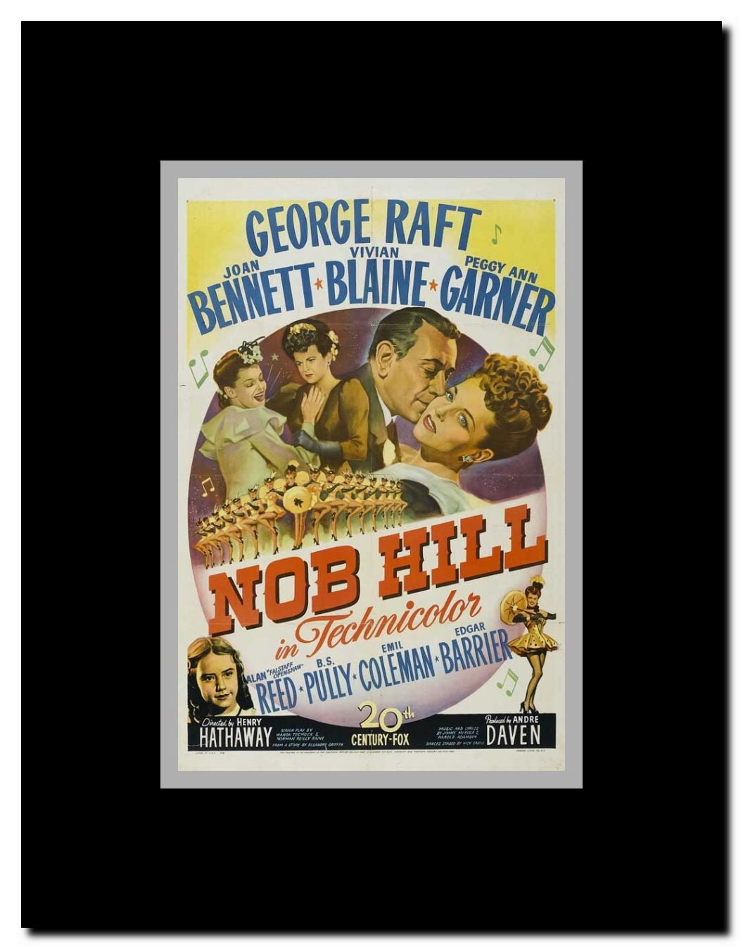 Nob Hill Framed Movie Poster
