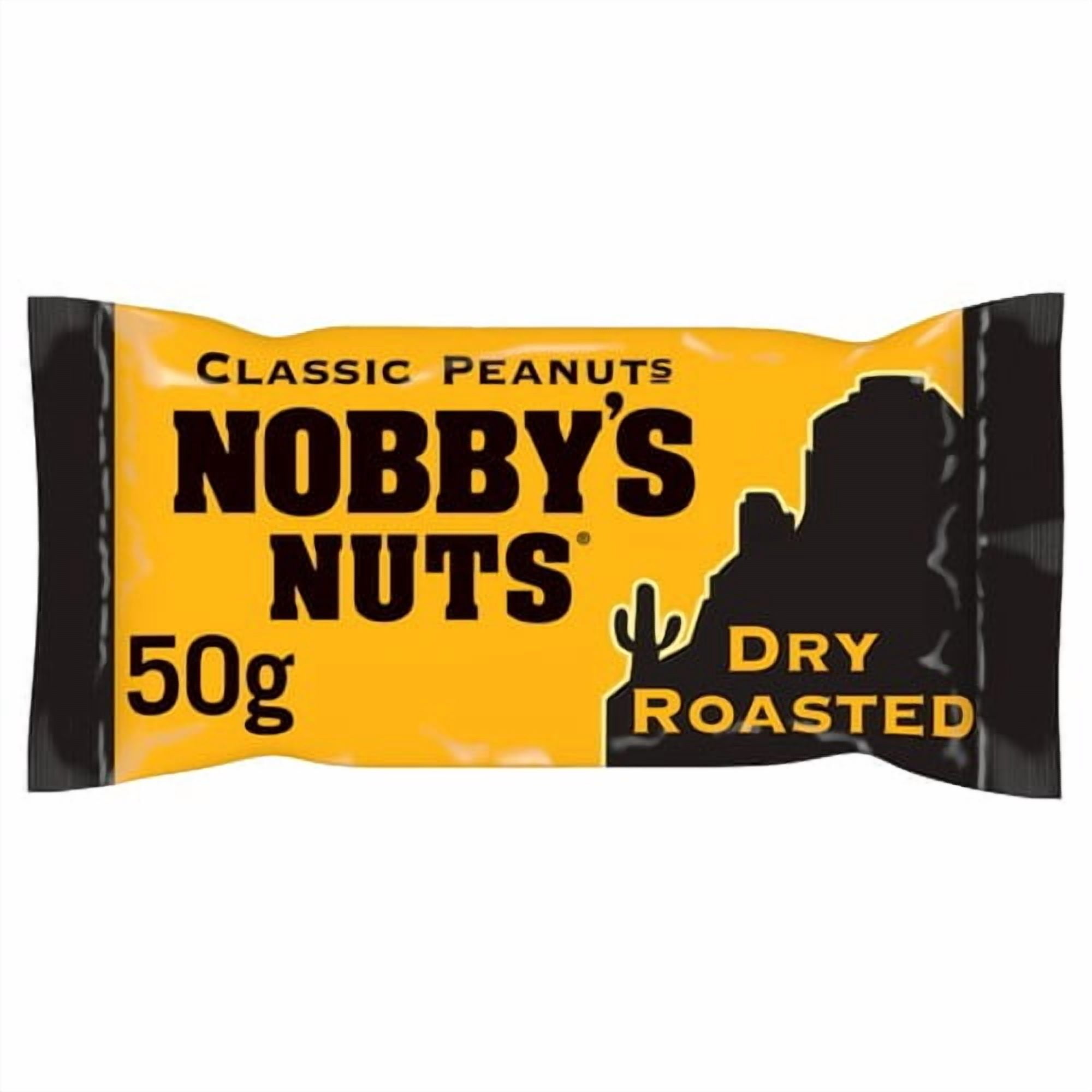 Nobby's Nuts Classic Dry Roasted Peanuts 50g, British Import (Pack of 3)