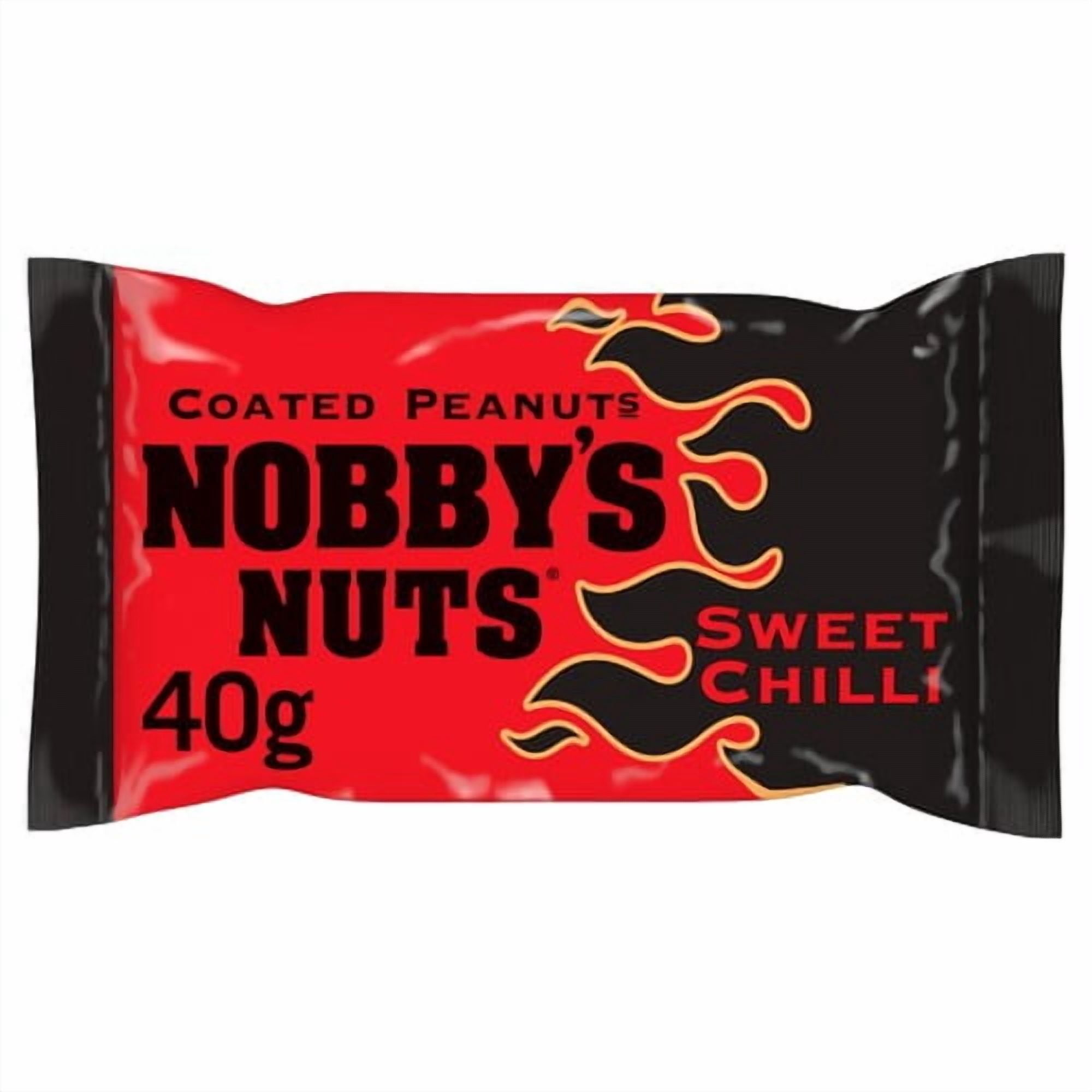 Nobby's Nuts Sweet Chilli Coated Peanuts 40g, British Import (Pack of 3)