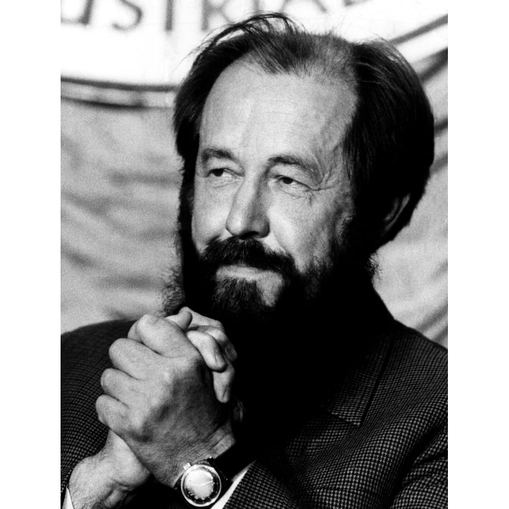Nobel Prize Winning Author Alexander Solzhenitsyn At A Luncheon Held In His Honor Given By The American Federation Of