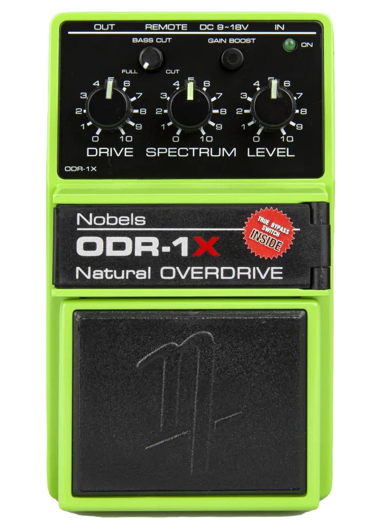 Nobels Overdrive Guitar Effect Pedal ODR-1X BC Green New Bass Cut Switch