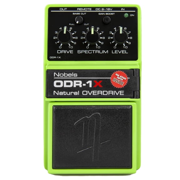 Nobels Overdrive Guitar Effect Pedal ODR-1X BC Green New Bass Cut Switch