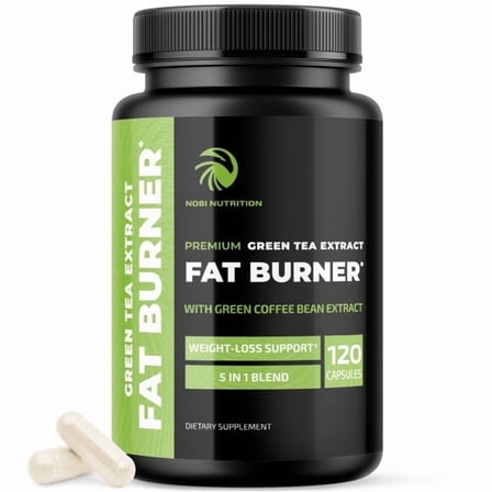 Green Tea Extract Capsules with EGCG, Natural Caffeine and Metabolism Support, 120 Count