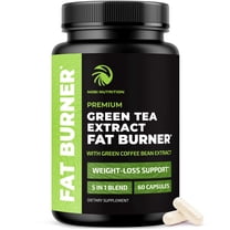 Green Tea Extract Capsules with EGCG, Natural Caffeine and Metabolism Support, 60 Count