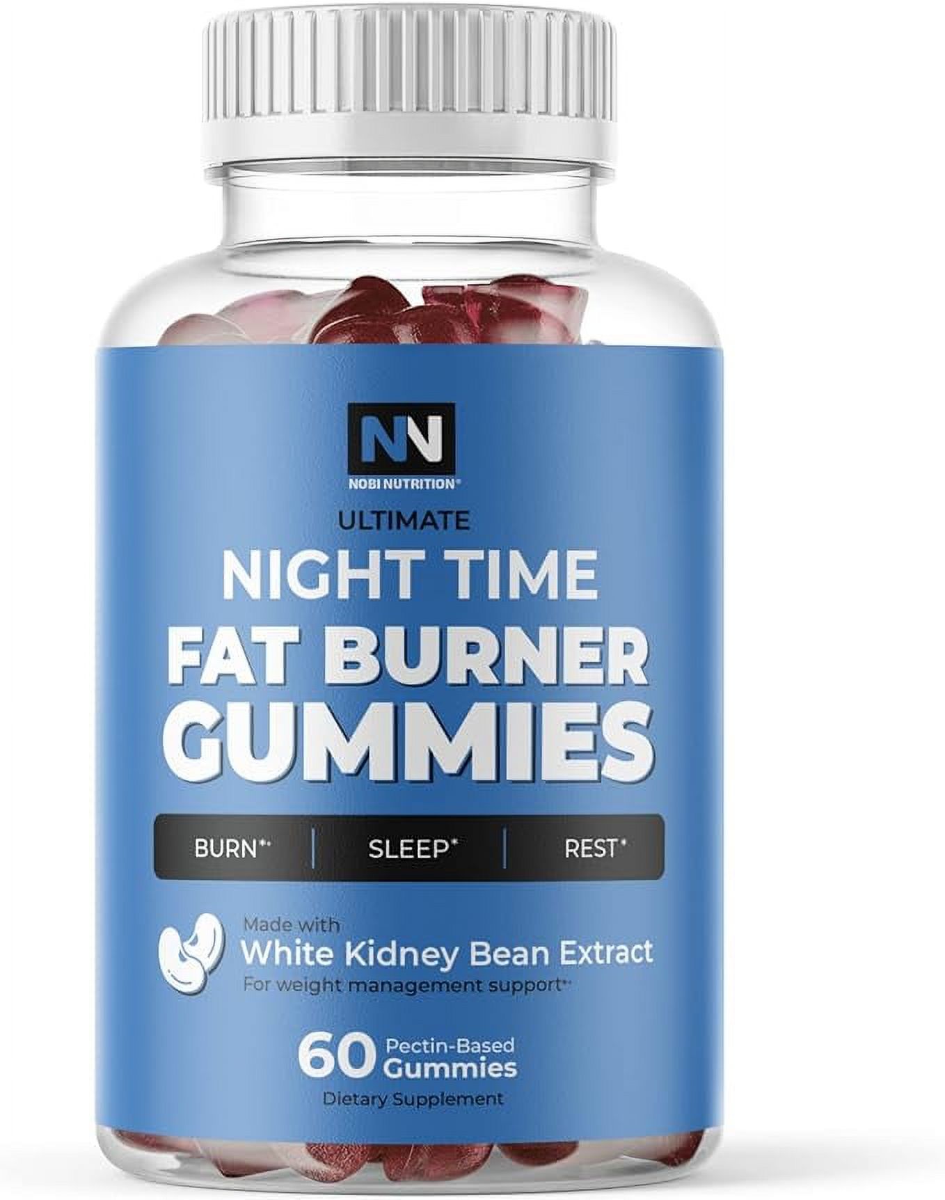 Nobi Nutrition Night Time Fat Burner Gummies Weight Loss & Sleep