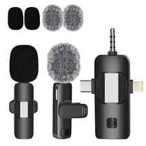 Nobie Vivid Wireless Lavalier Microphones Mini Microphone for iPhone, Android and Camera, Plug-Play, with Noise Reduction, Professional Video Recording Lav Mic for Interview, Vlog