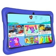 thumbnail image 1 of Nobklen Kids Tablet 10 Inch 64GB Android 14 Tablet for Kids Ages 3-12 with WiFi, Google Kids Space Parental Control APP Children Tablets with Case Blue, 1 of 7